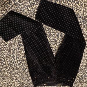 JCREW size 29 navy blue polka dot velvet pants